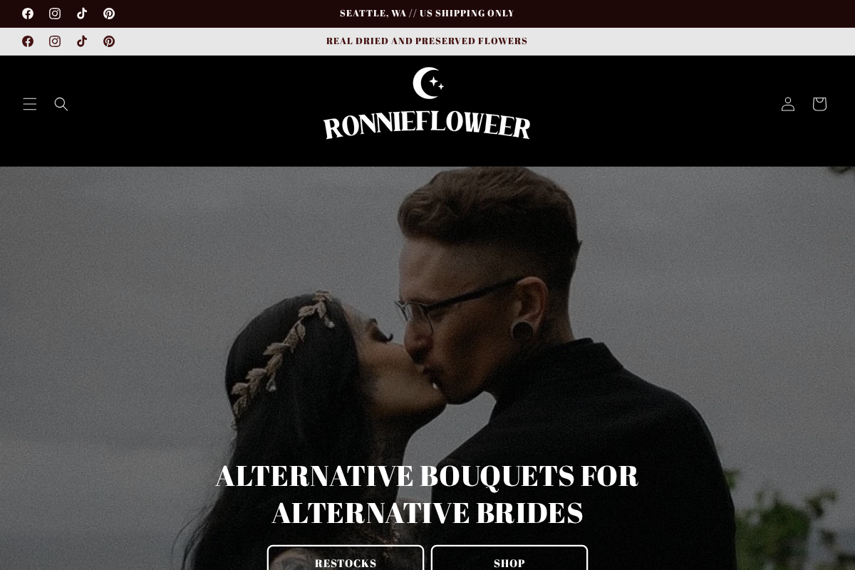 Ronniefloweer LLC homepage screenshot