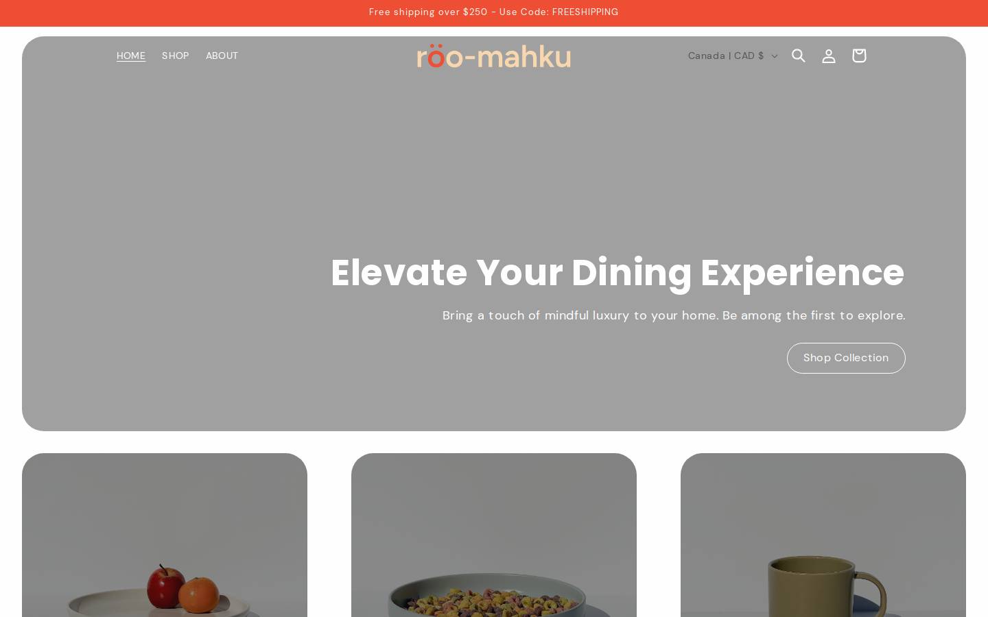 roo-mahku.com homepage screenshot