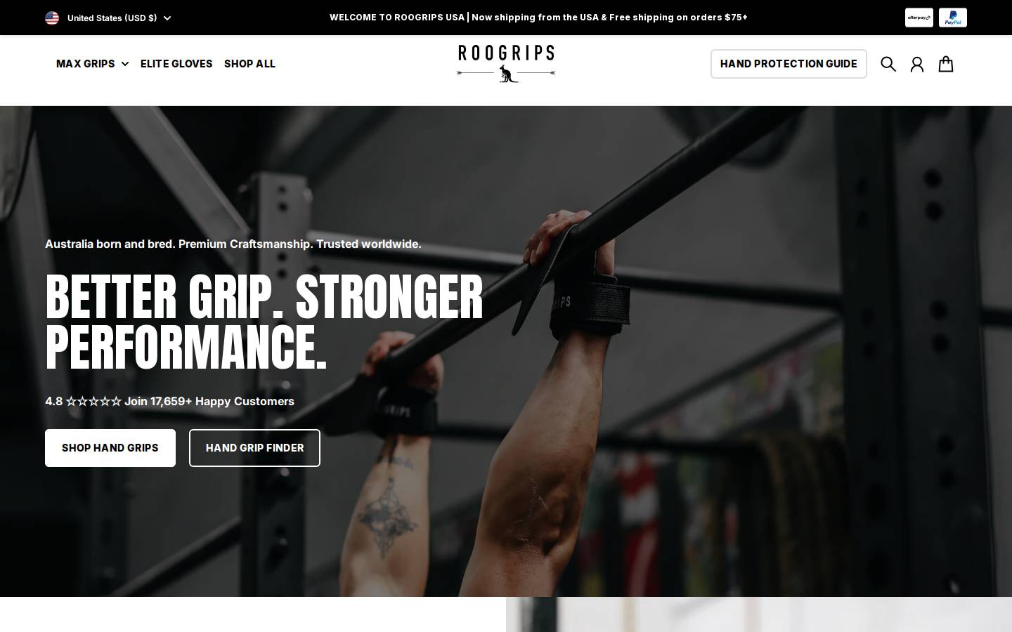 roogrips.com homepage screenshot