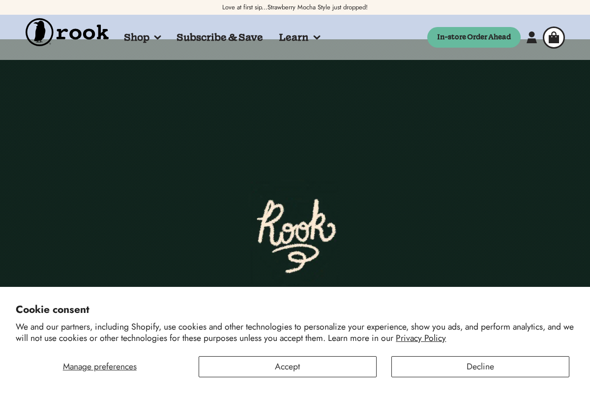 rookcoffee.com homepage screenshot