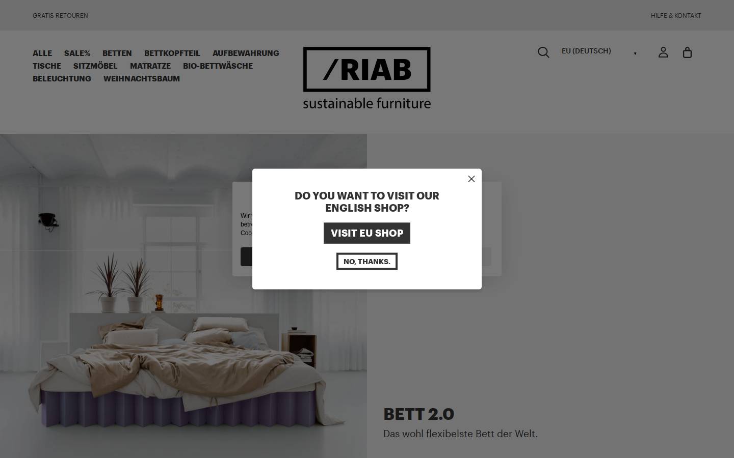 ROOM IN A BOX GmbH & Co. KG homepage screenshot