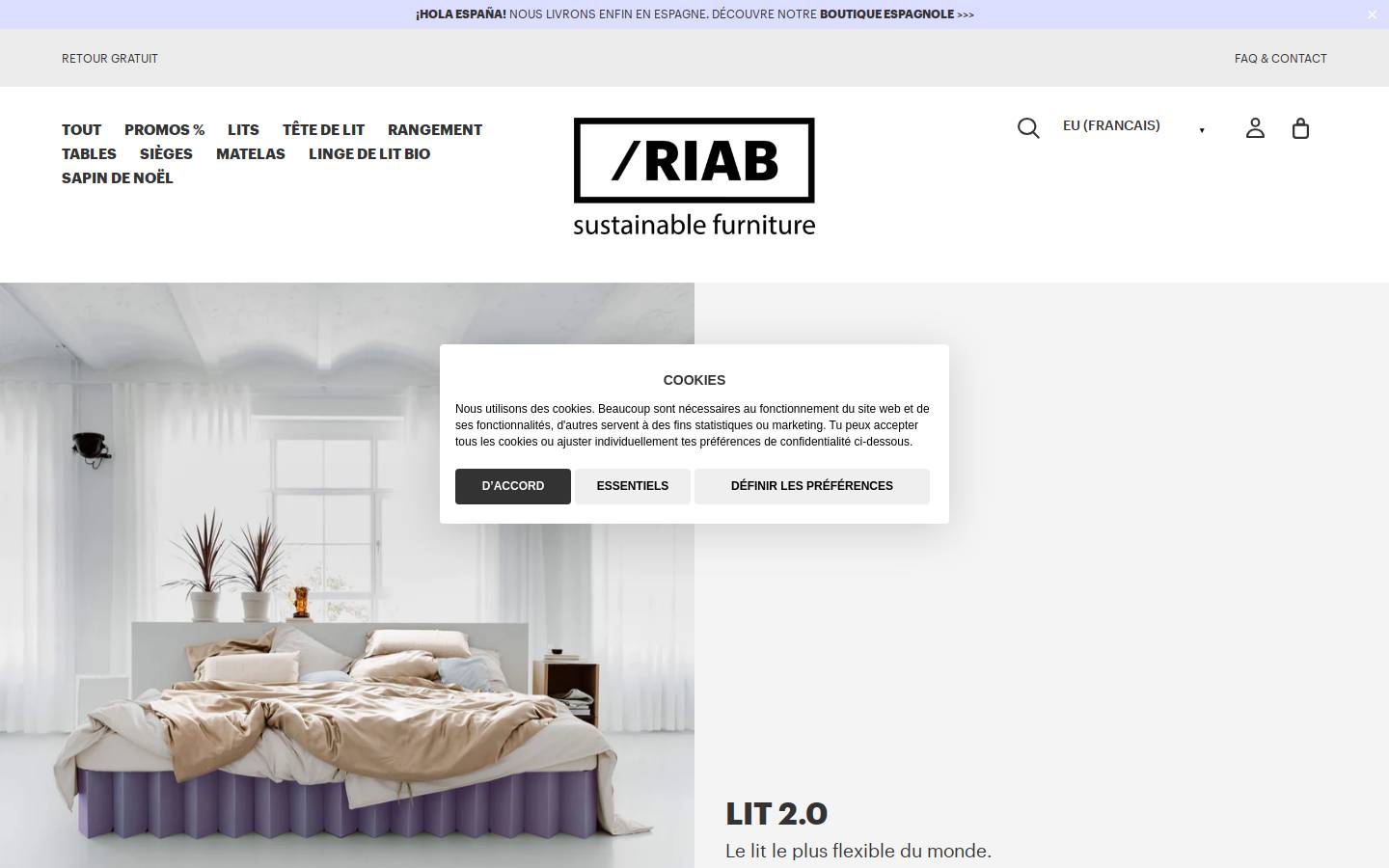 Roominabox homepage screenshot