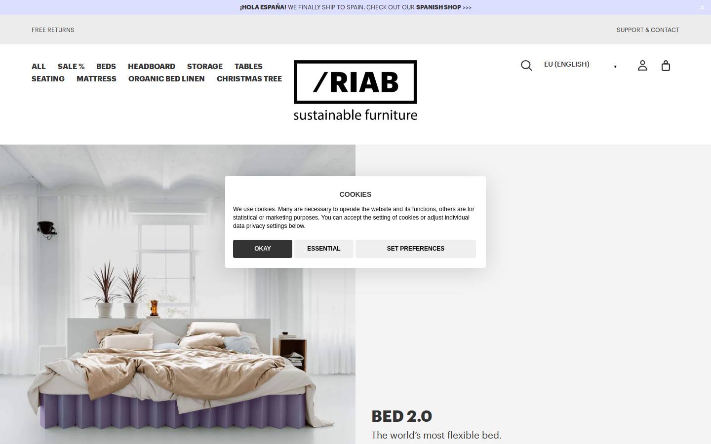 Roominabox homepage screenshot