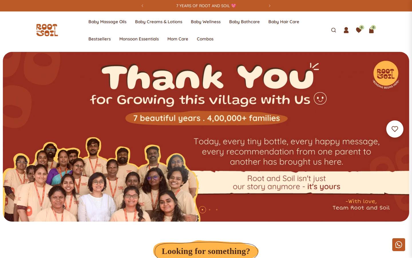 rootandsoil.in homepage screenshot