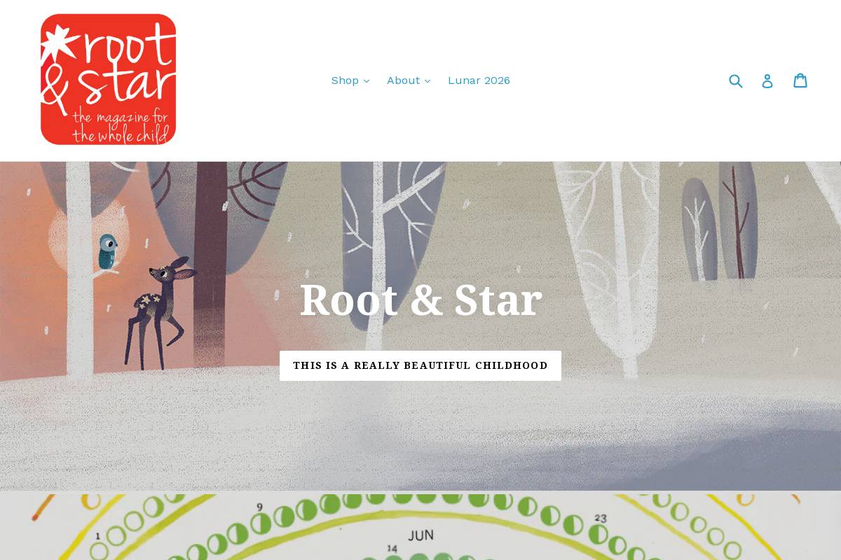 rootandstar.com homepage screenshot