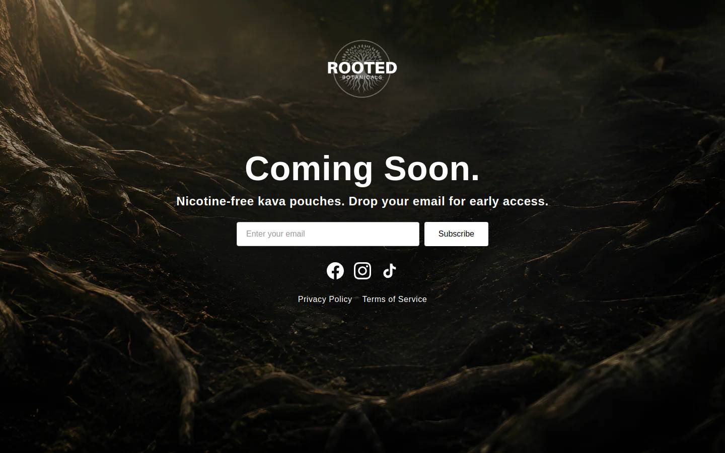 rootedpouches.com homepage screenshot
