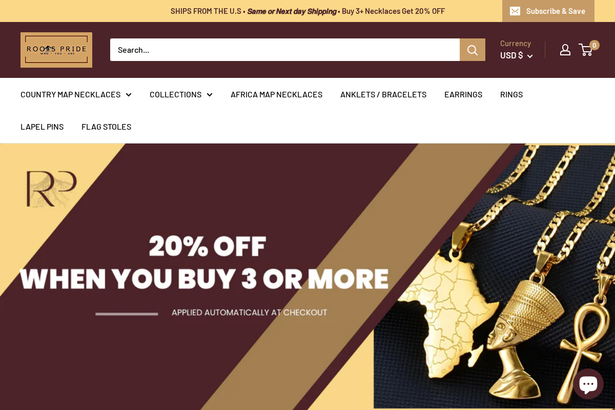 rootspride.com homepage screenshot