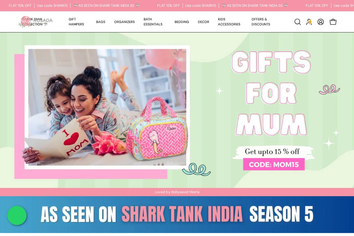 rosadababy.com homepage screenshot