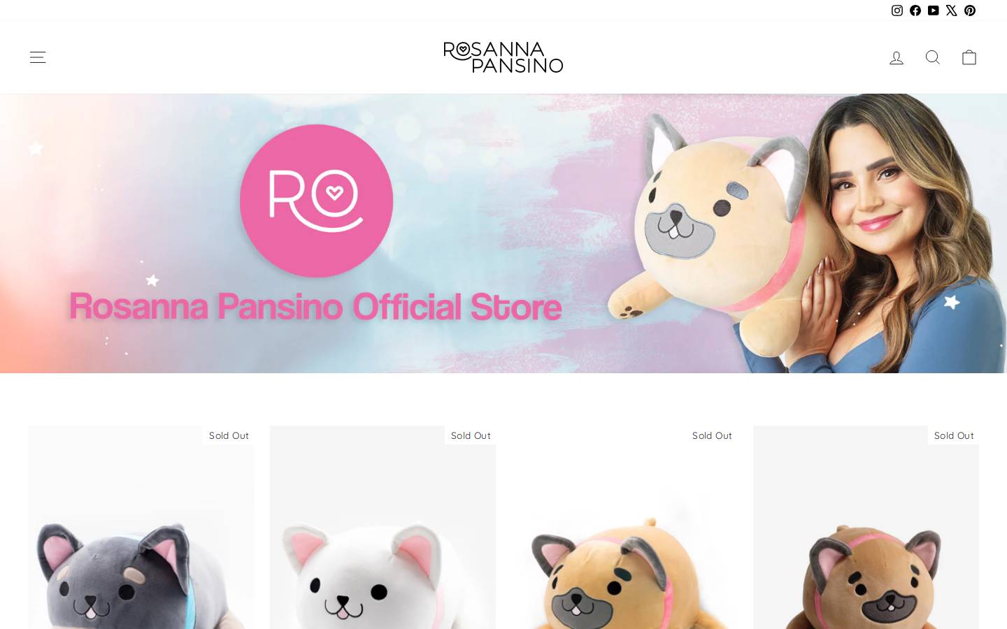 rosannapansino.com homepage screenshot