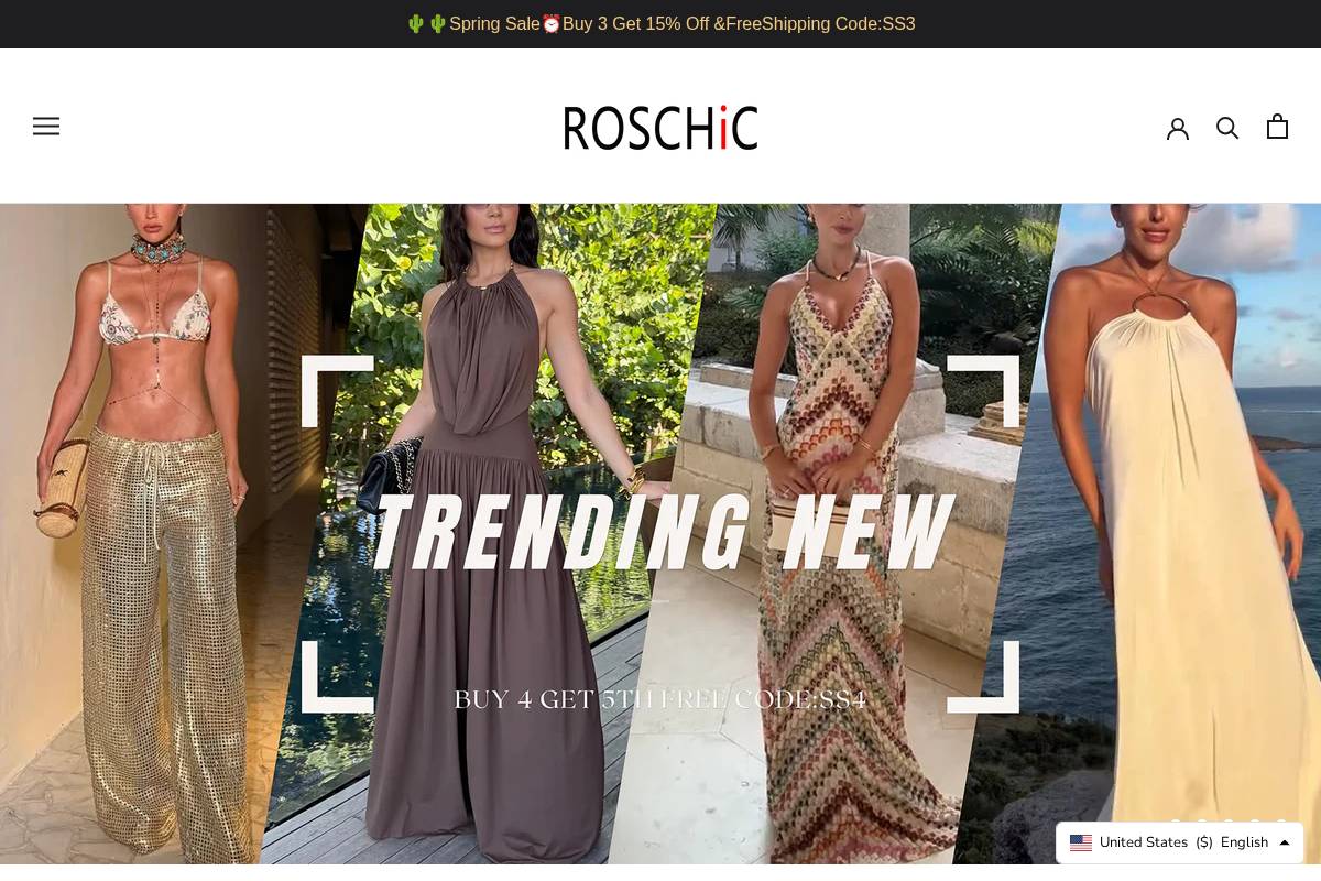 roschic.com homepage screenshot