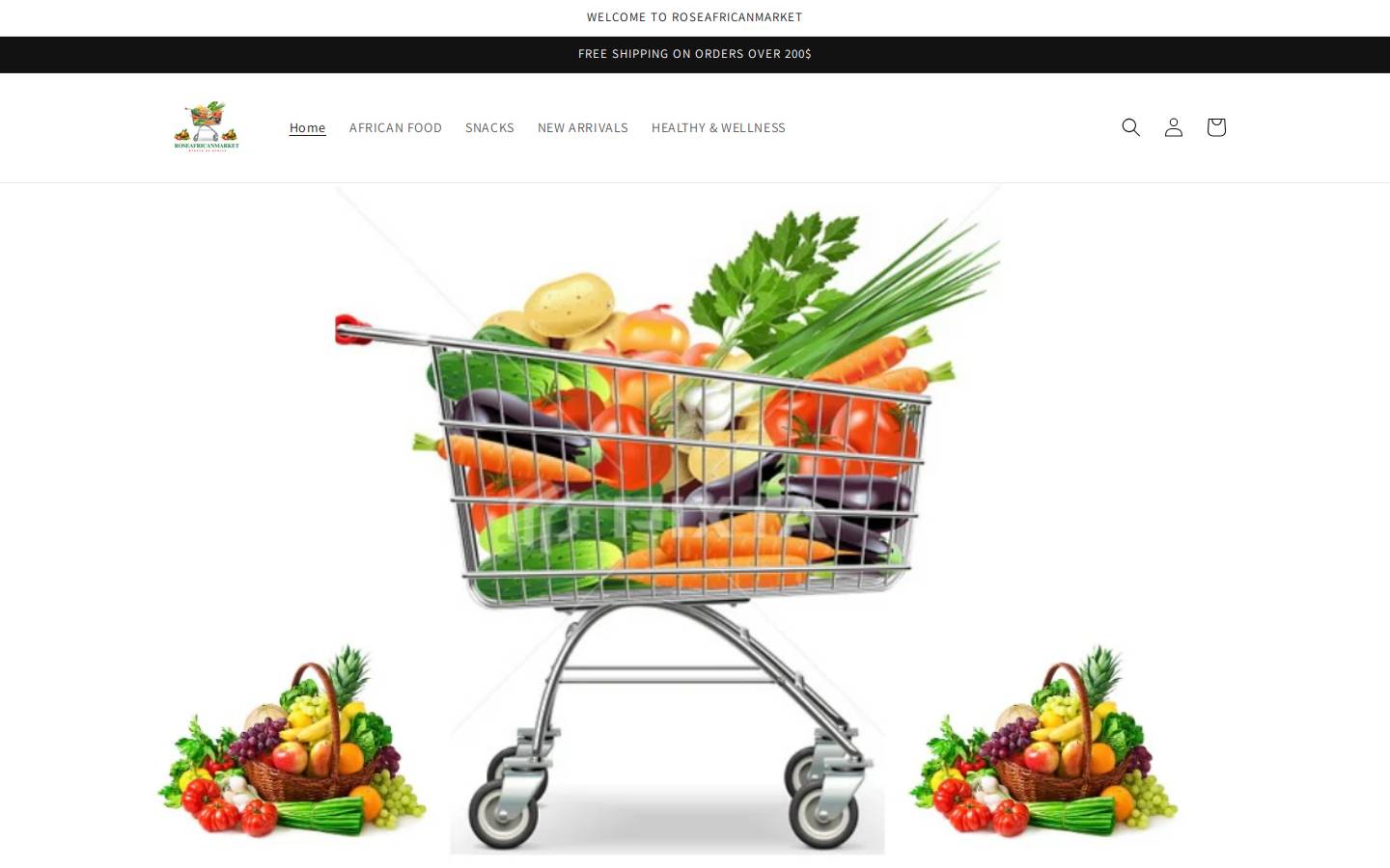 roseafricanmarket.com homepage screenshot