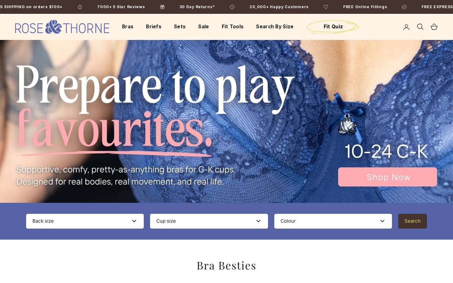 roseandthorne.co.nz homepage screenshot