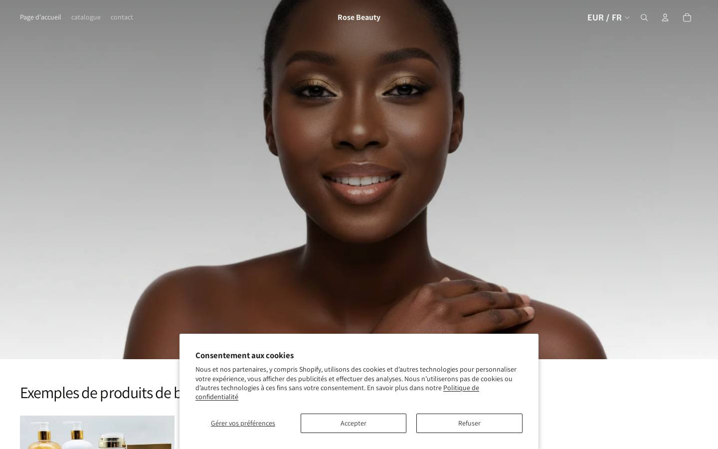rosebeautygermany.com homepage screenshot