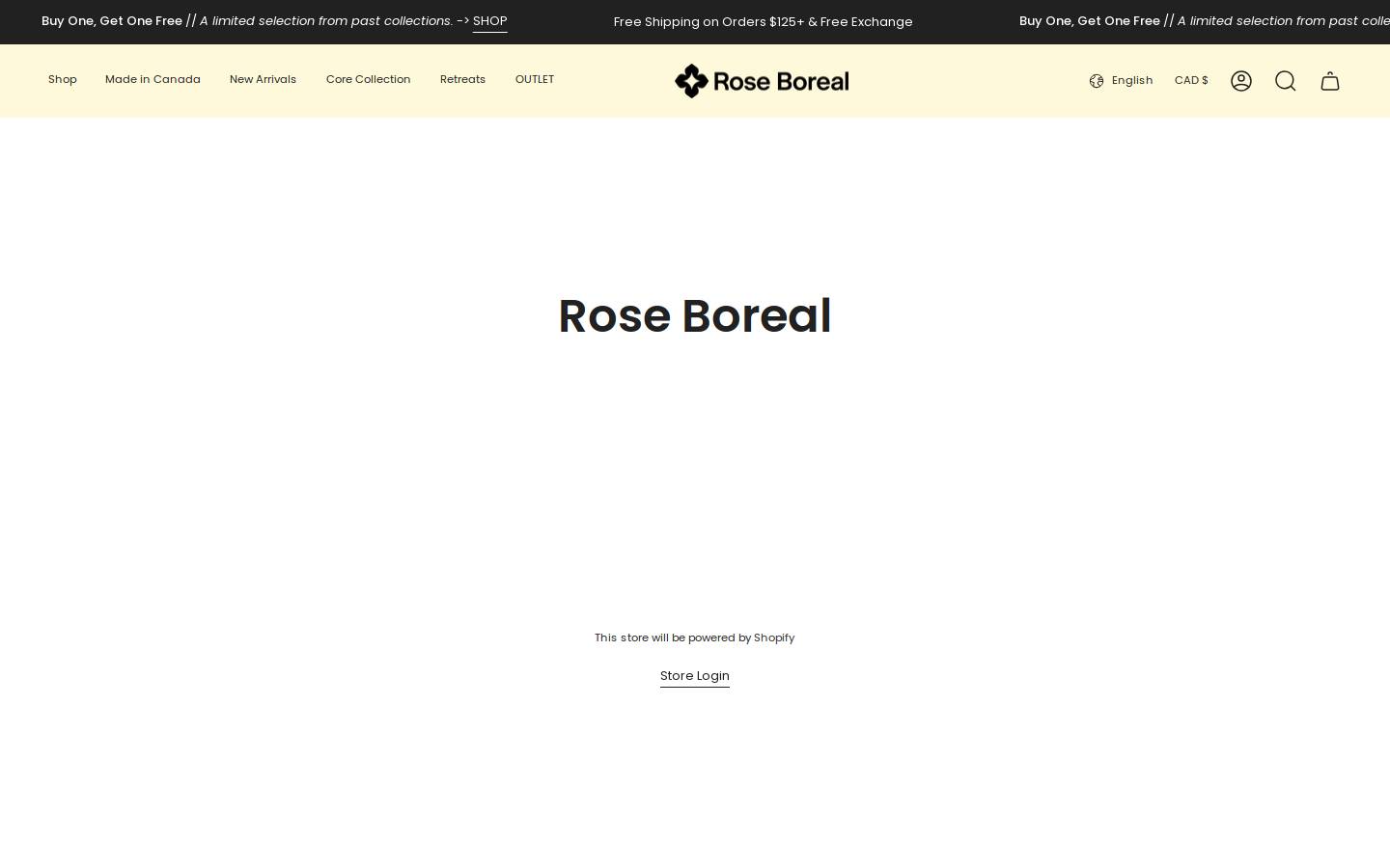 Roseboreal homepage screenshot