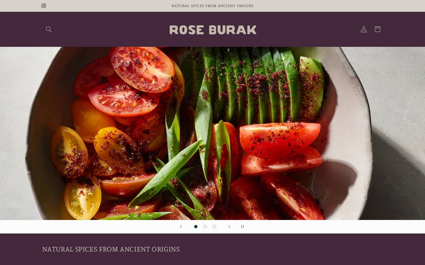 roseburak.com homepage screenshot