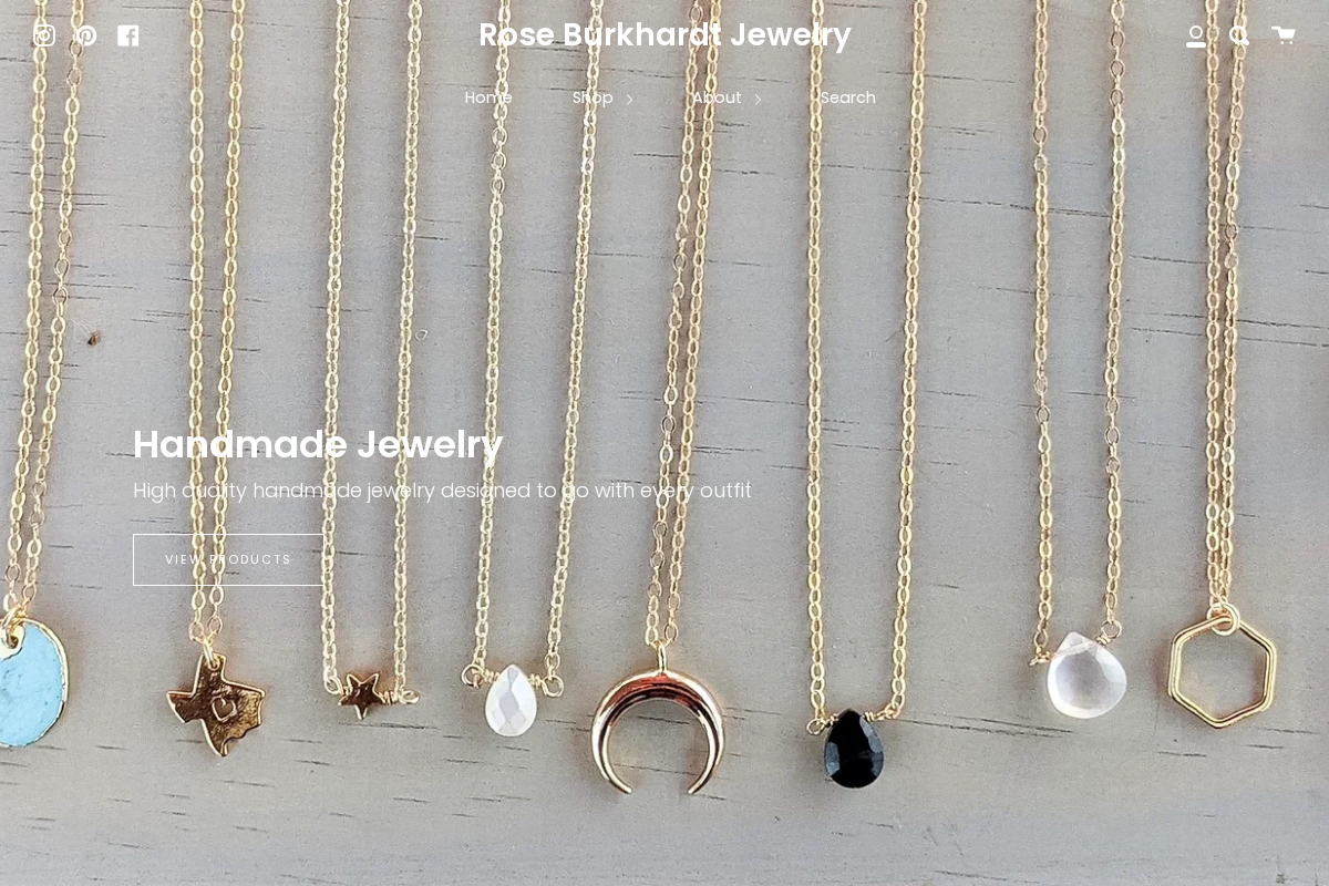 roseburkhardt.com homepage screenshot