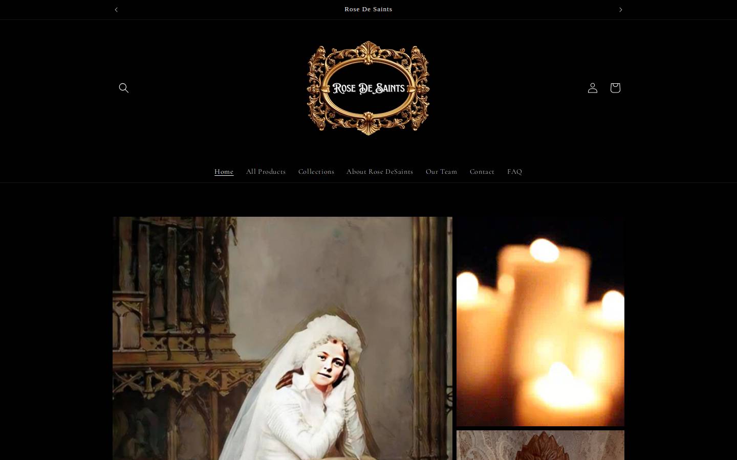rosedesaints.com homepage screenshot