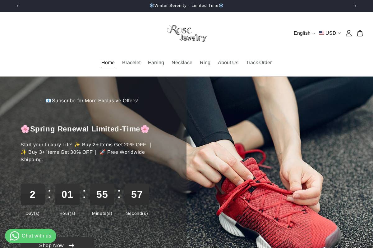 rosejewels.shop homepage screenshot