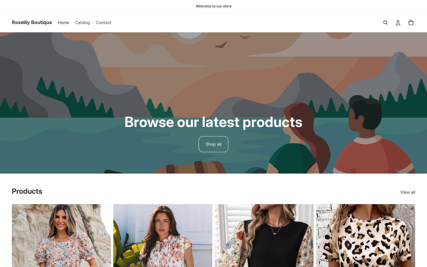 roselilyboutique.com homepage screenshot