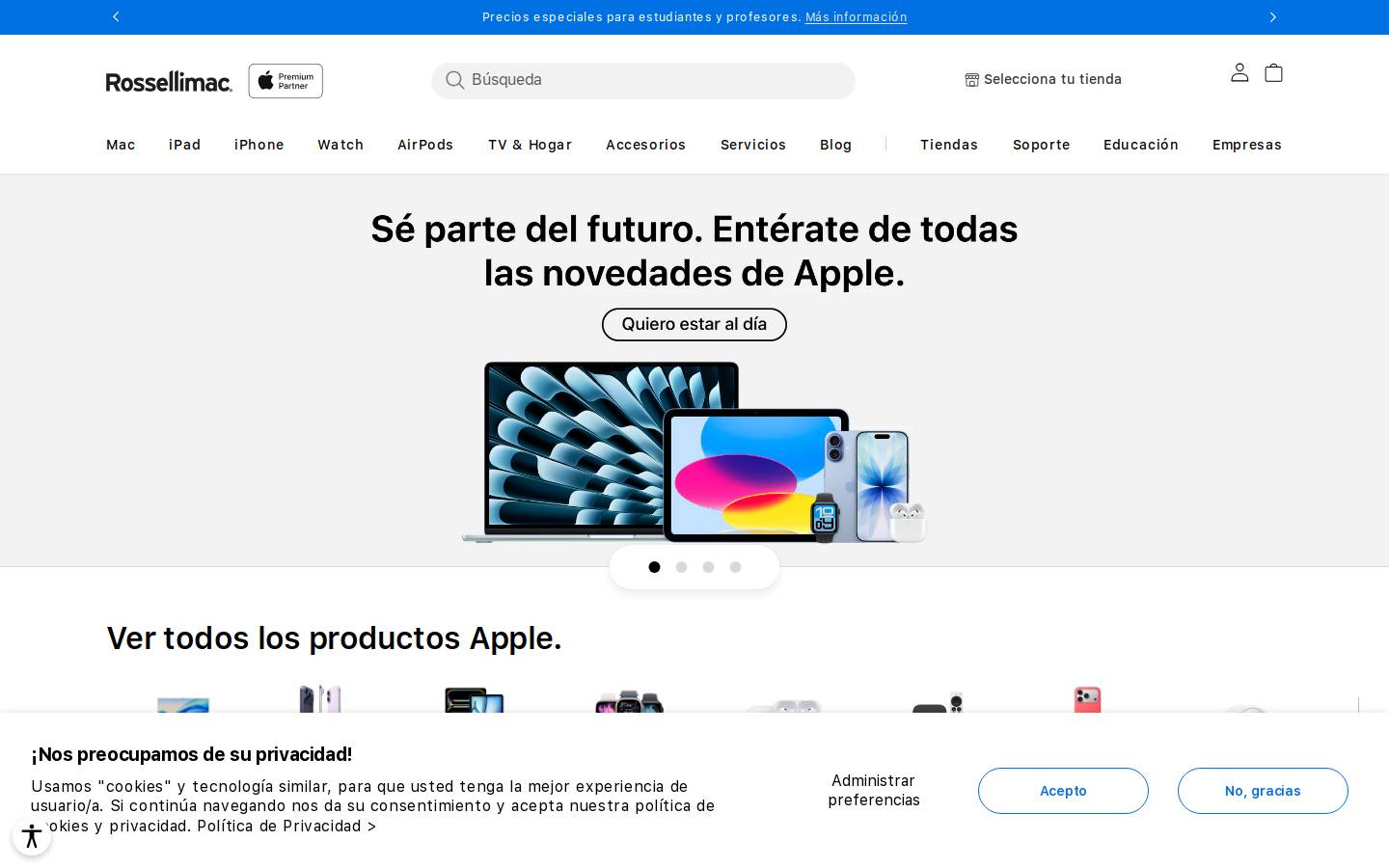 rosellimac.es homepage screenshot