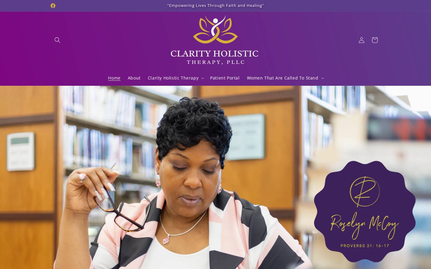 roselynmccoy.com homepage screenshot