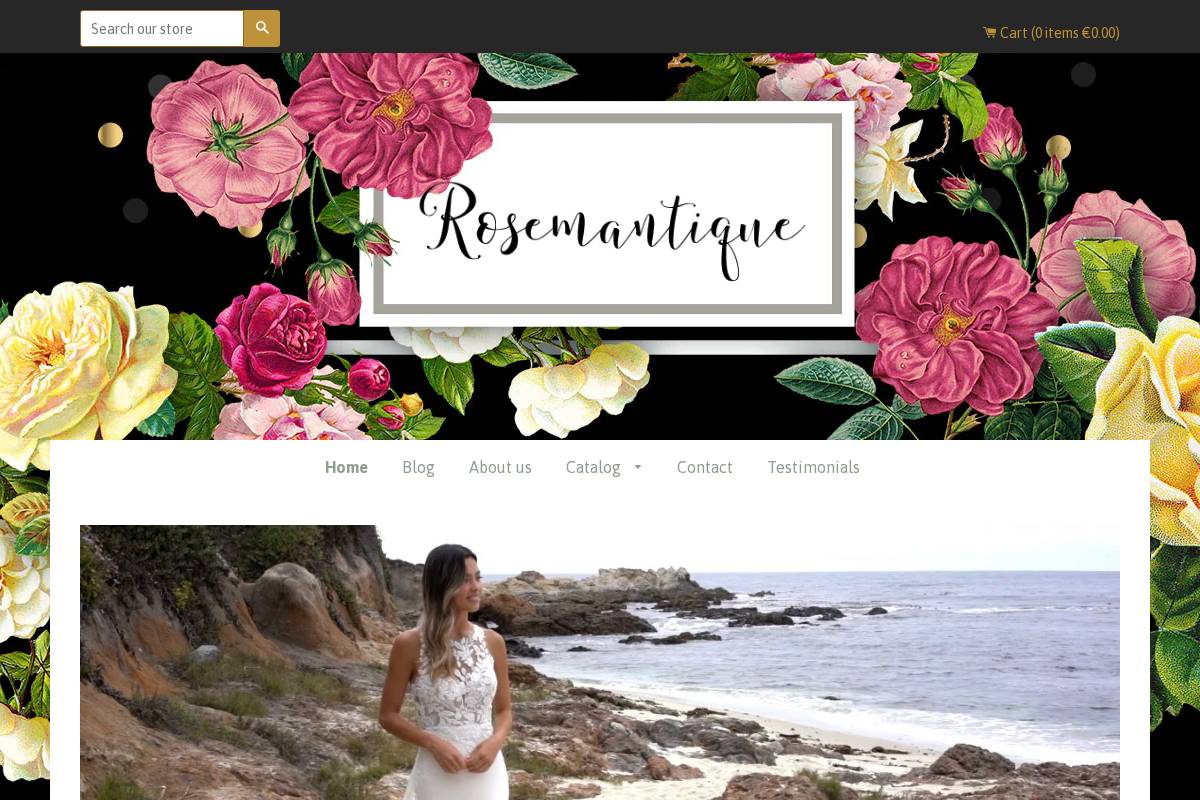 rosemantique.com homepage screenshot