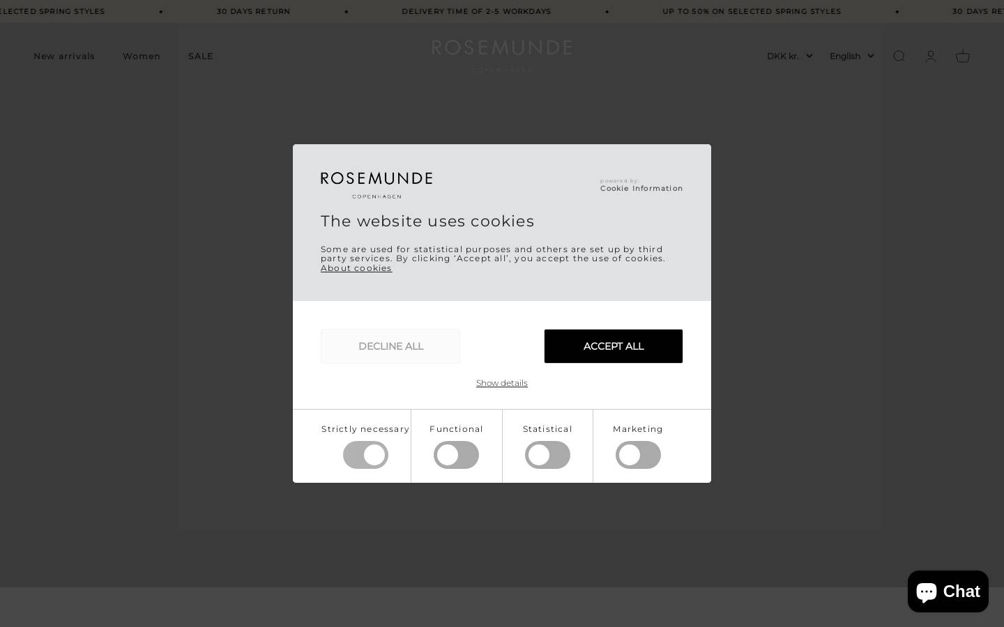 rosemonde.dk homepage screenshot