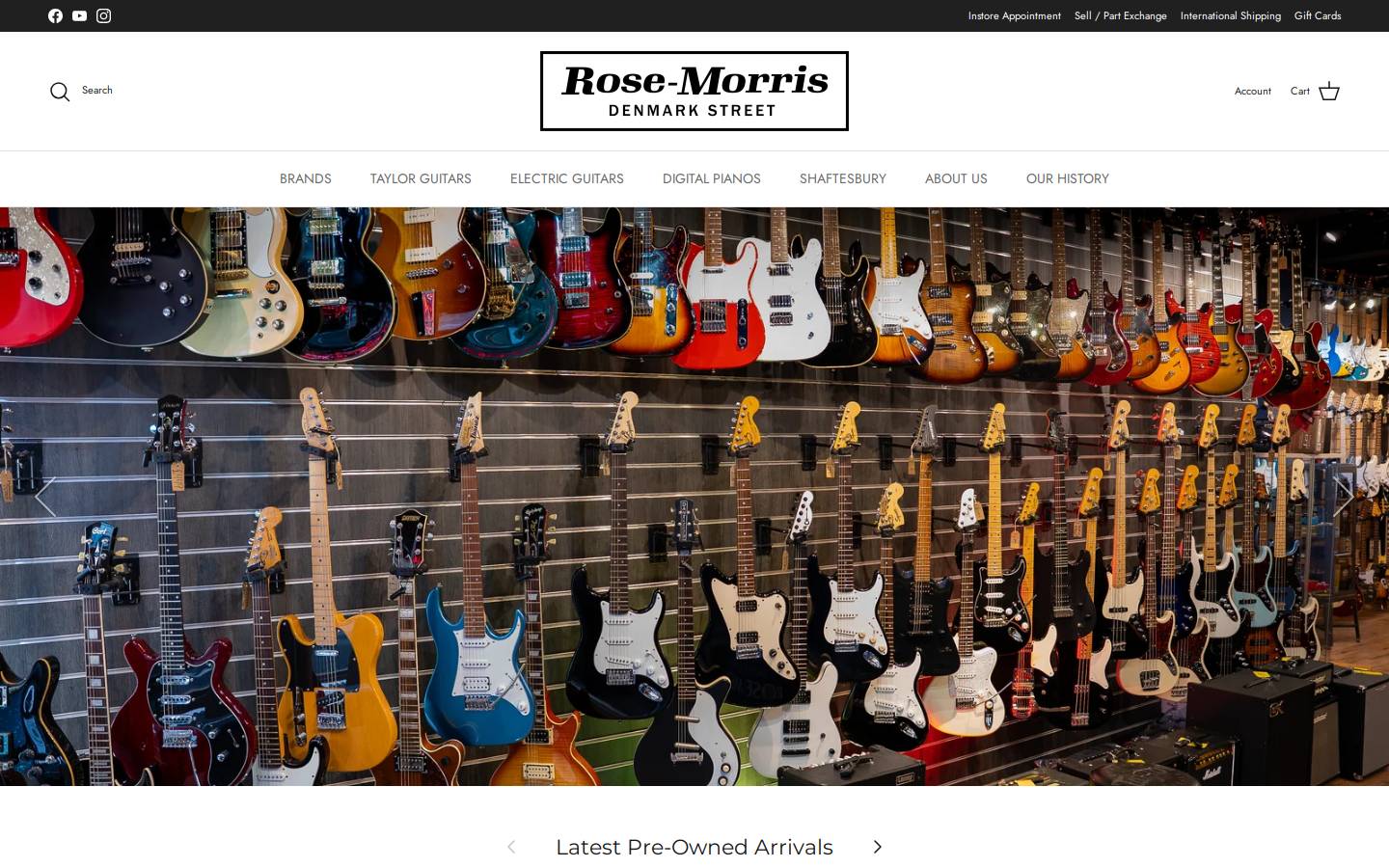 Rose Morris and Co Ltd homepage screenshot