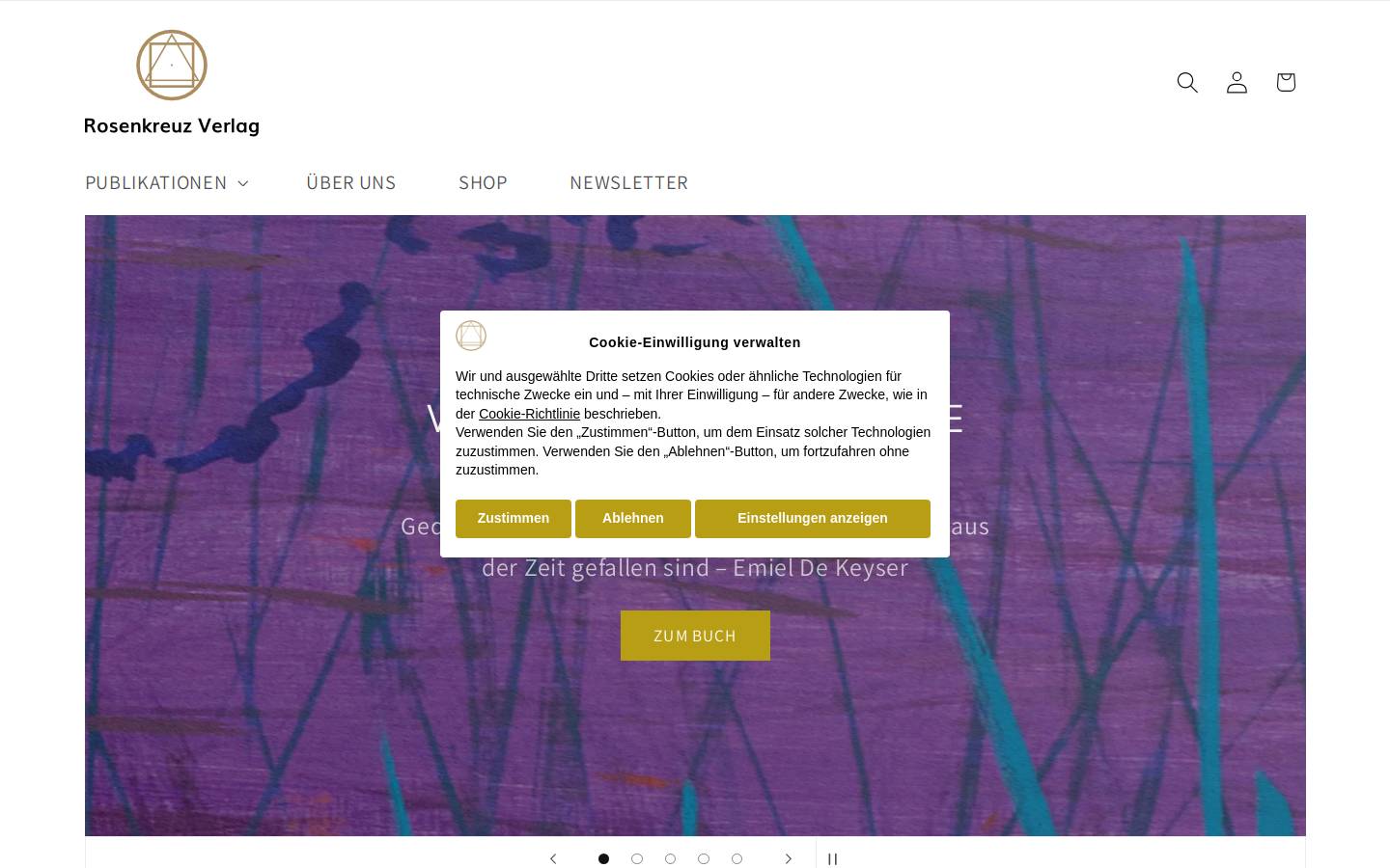 rosenkreuzverlag.de homepage screenshot