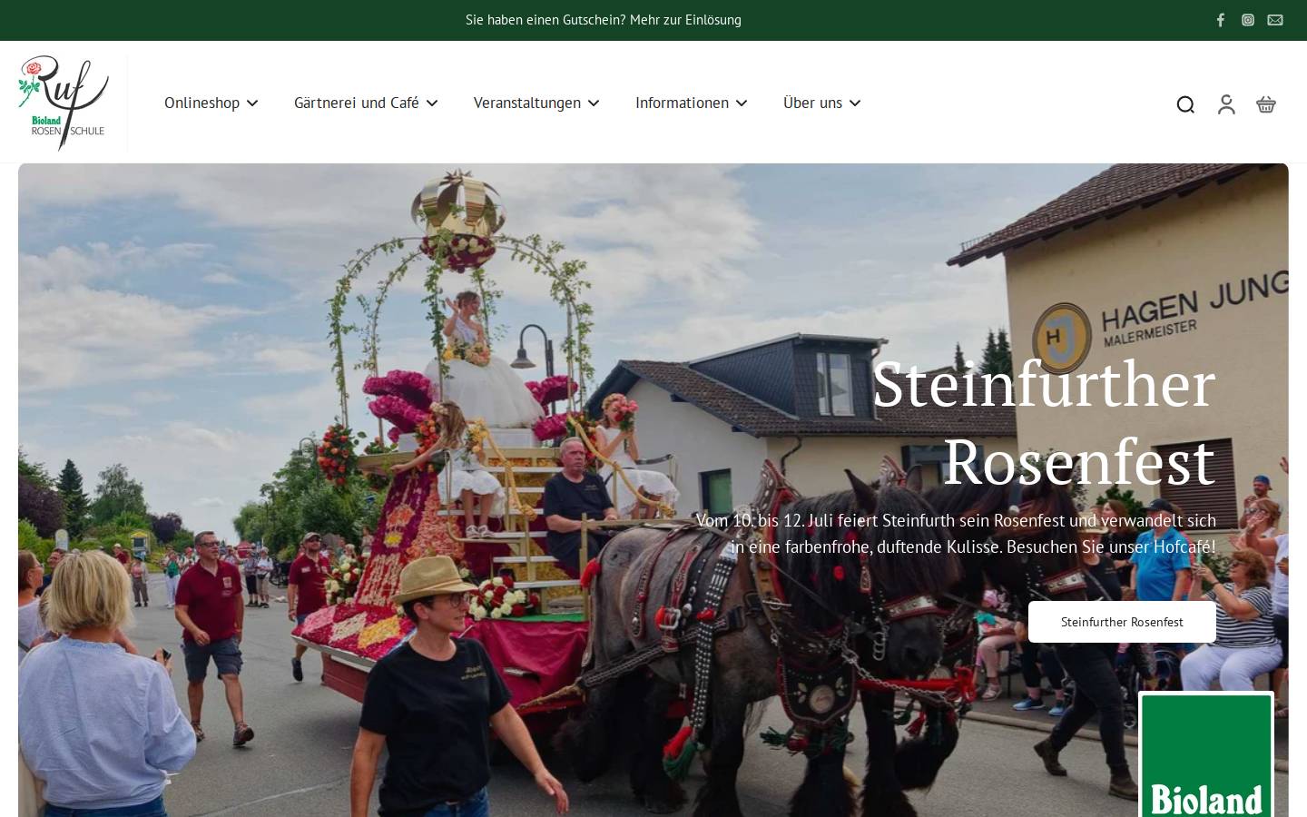 Rosenschule homepage screenshot