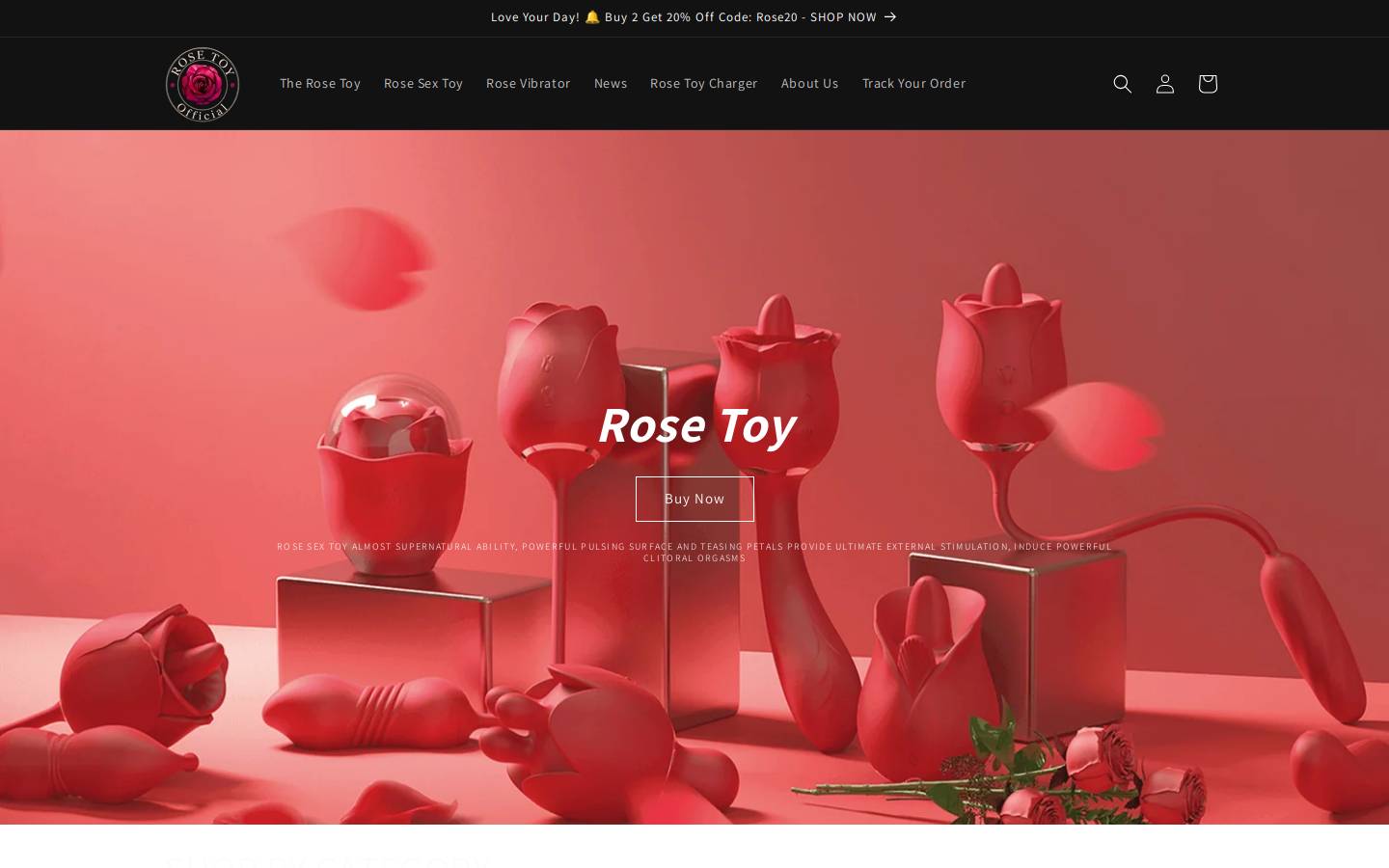 Rosetoyofficial Us homepage screenshot