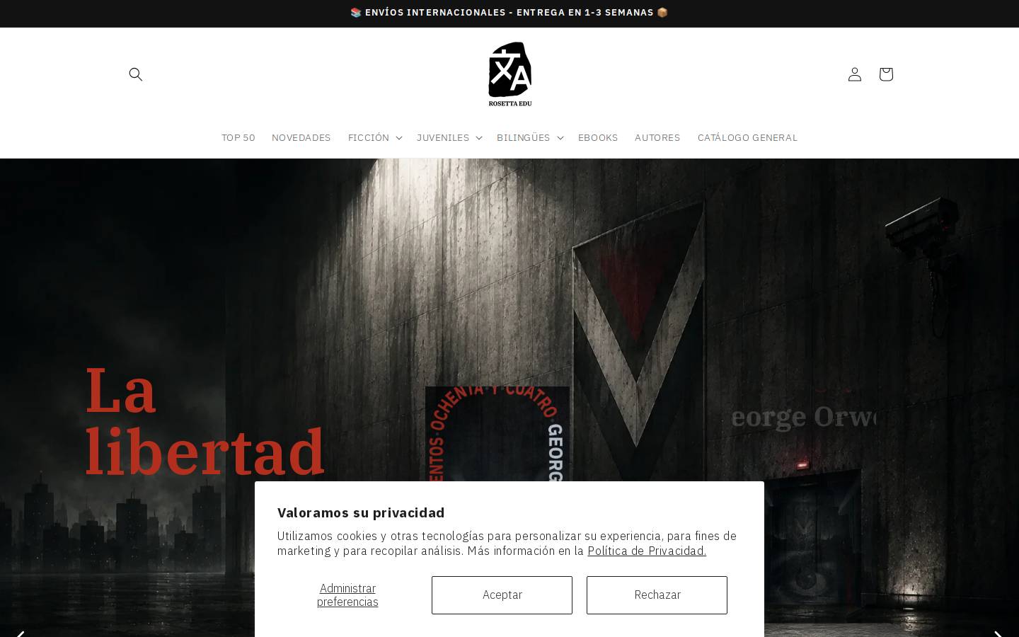 rosettaedu.com homepage screenshot