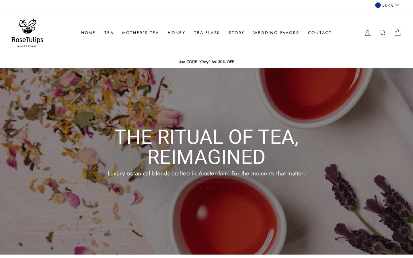 Rosetulips homepage screenshot