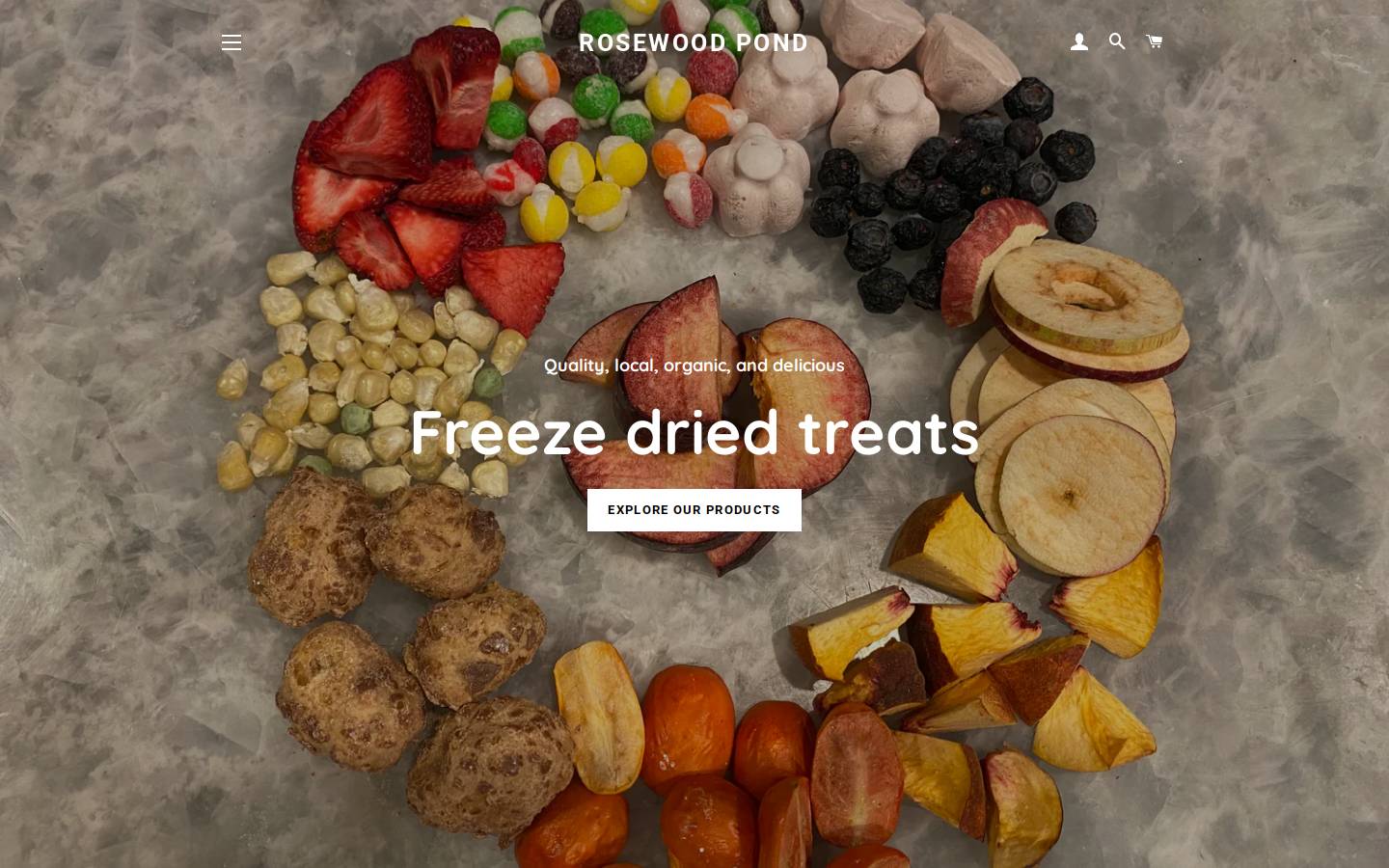 rosewoodpond.com homepage screenshot
