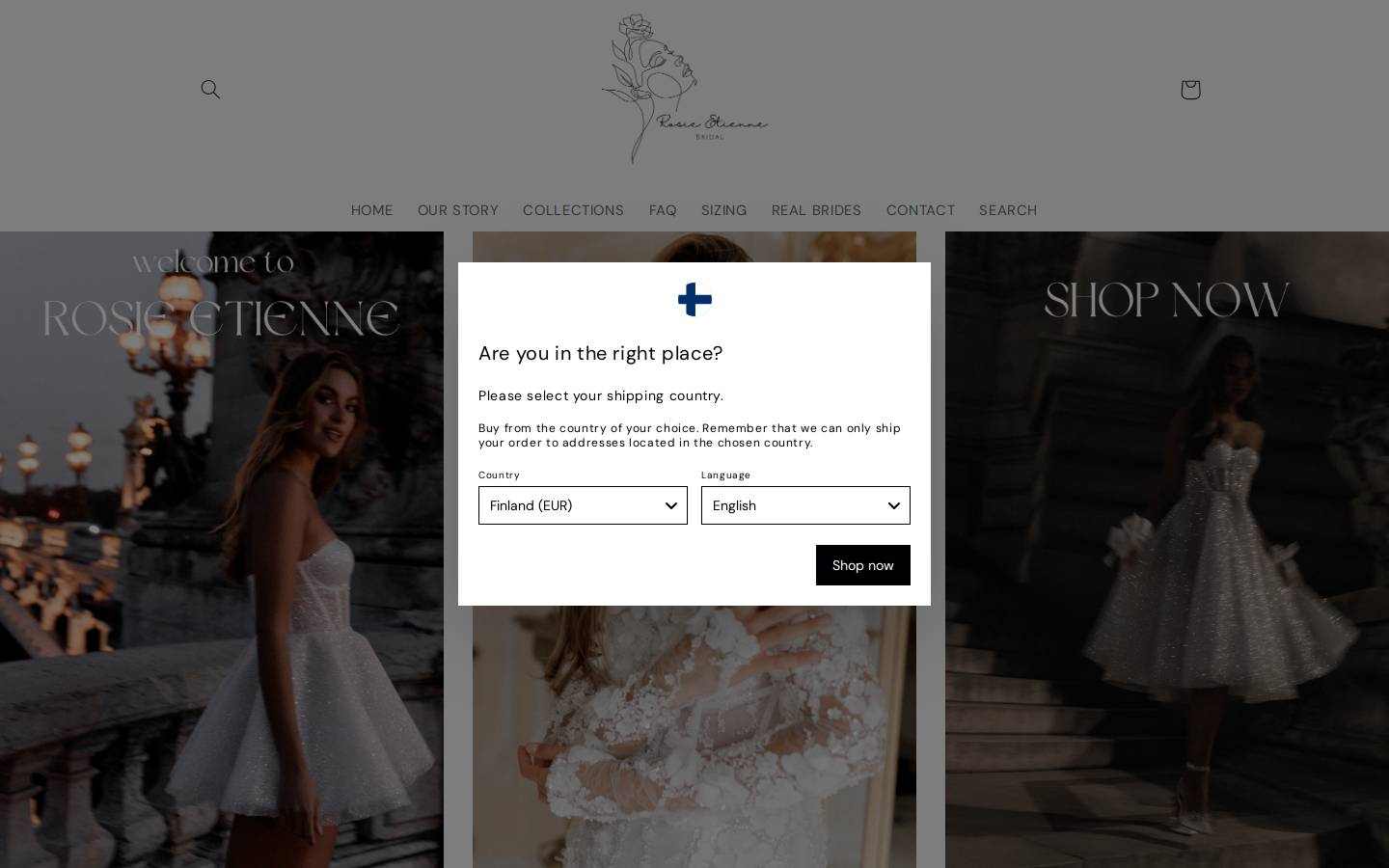 rosieetienne.com homepage screenshot