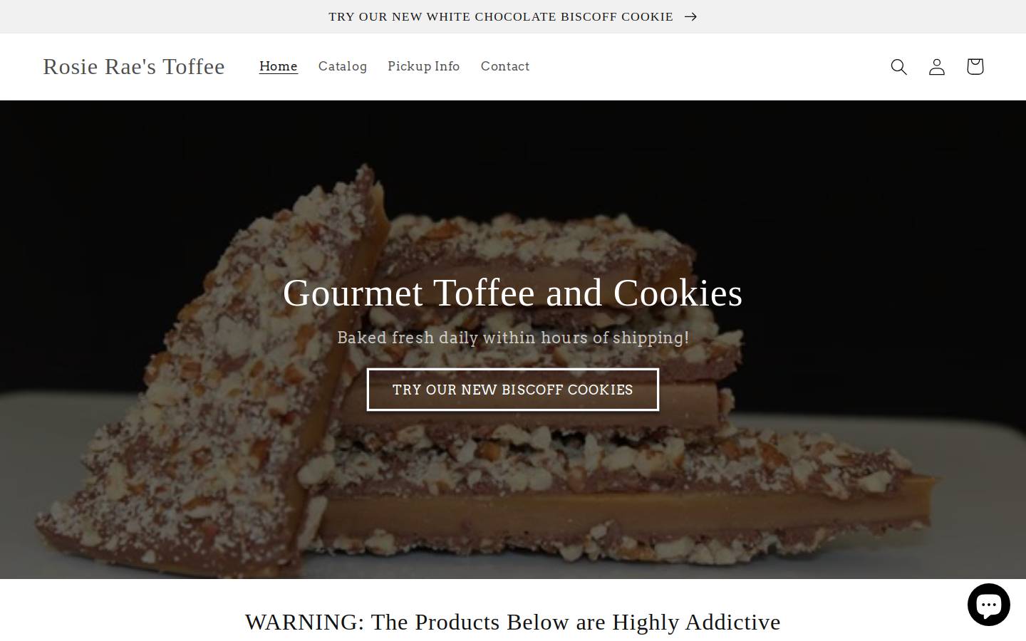 rosieraestoffee.com homepage screenshot