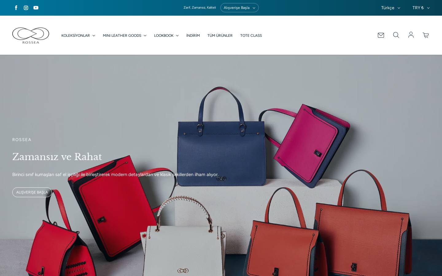 rossea.co homepage screenshot