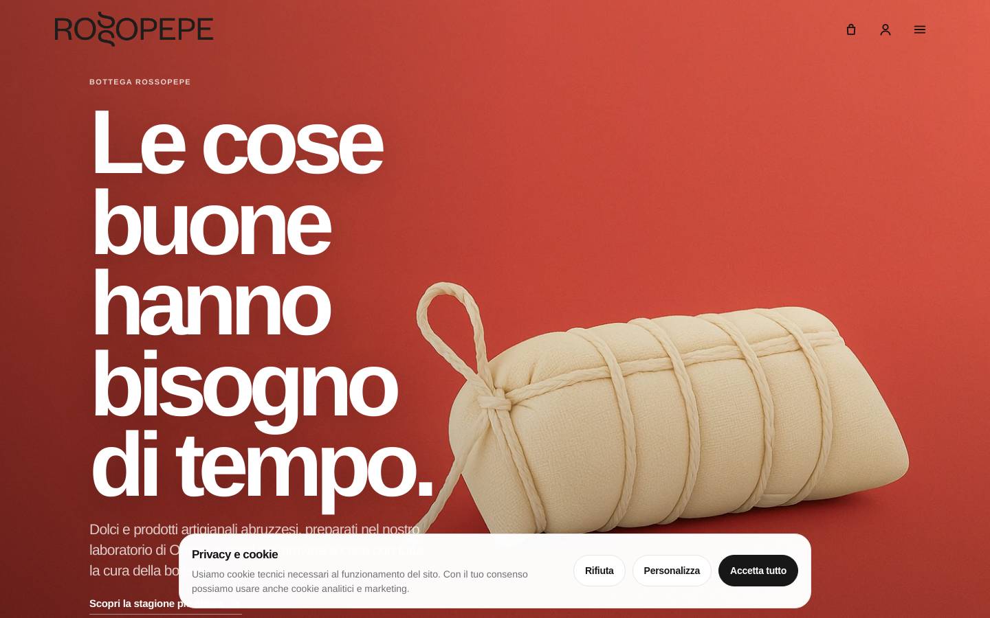 rossopepe.it homepage screenshot