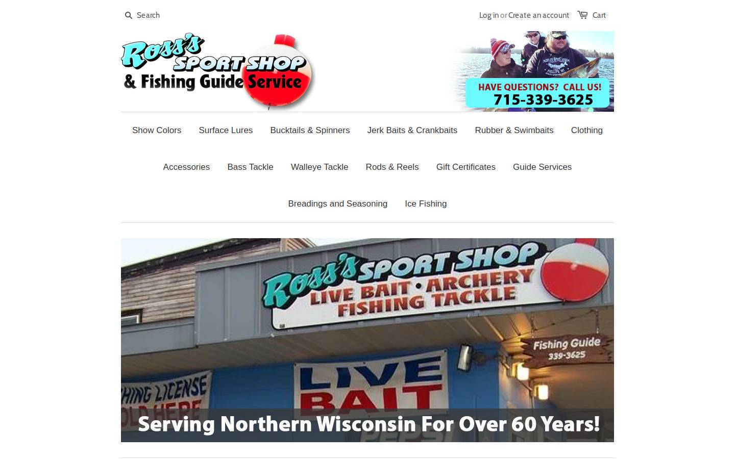 rosssonline.com homepage screenshot