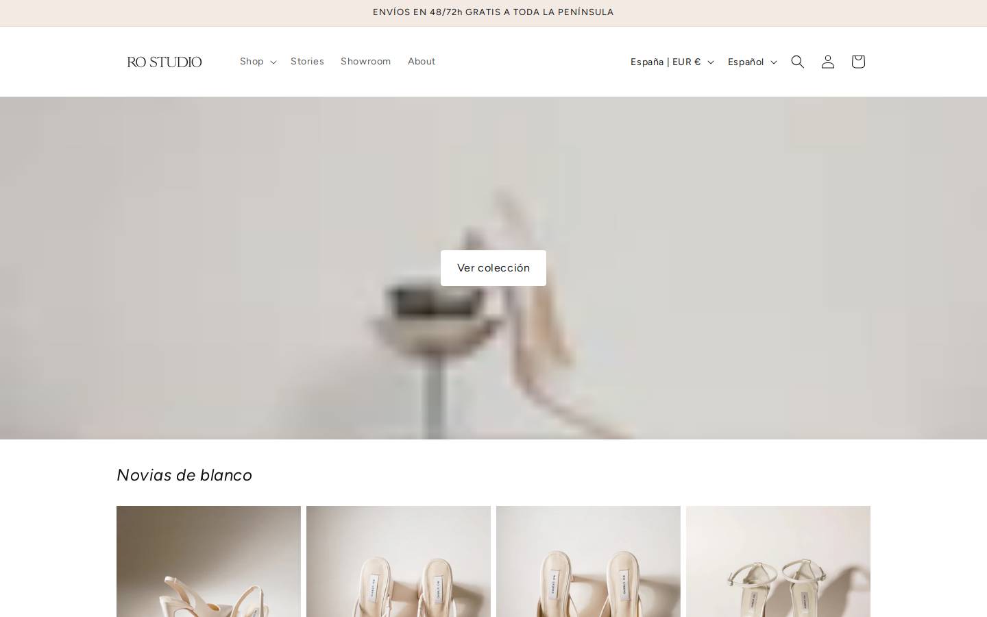 rostudioshoes.com homepage screenshot