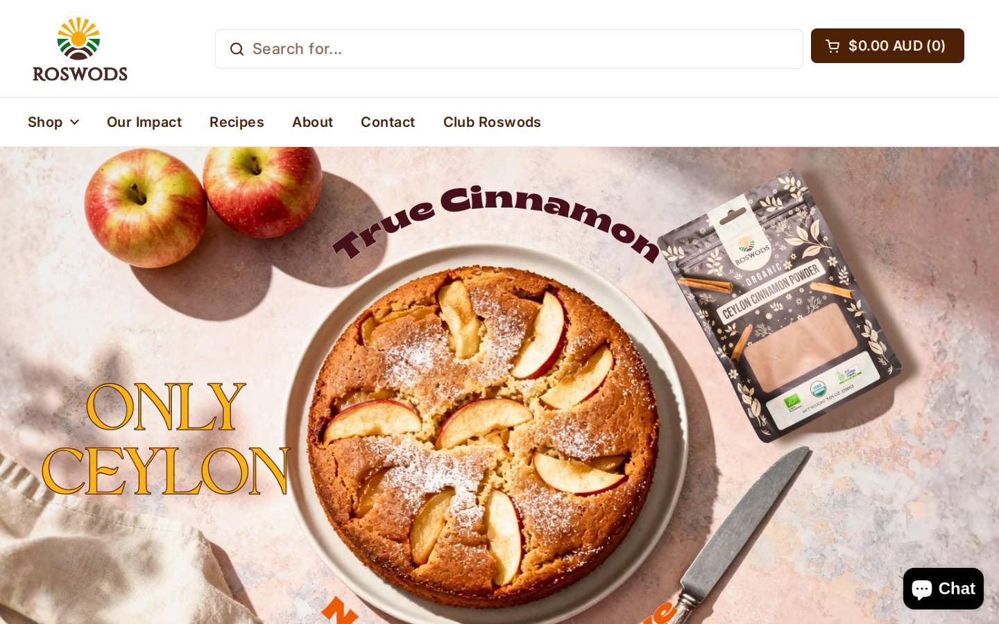roswods.com homepage screenshot