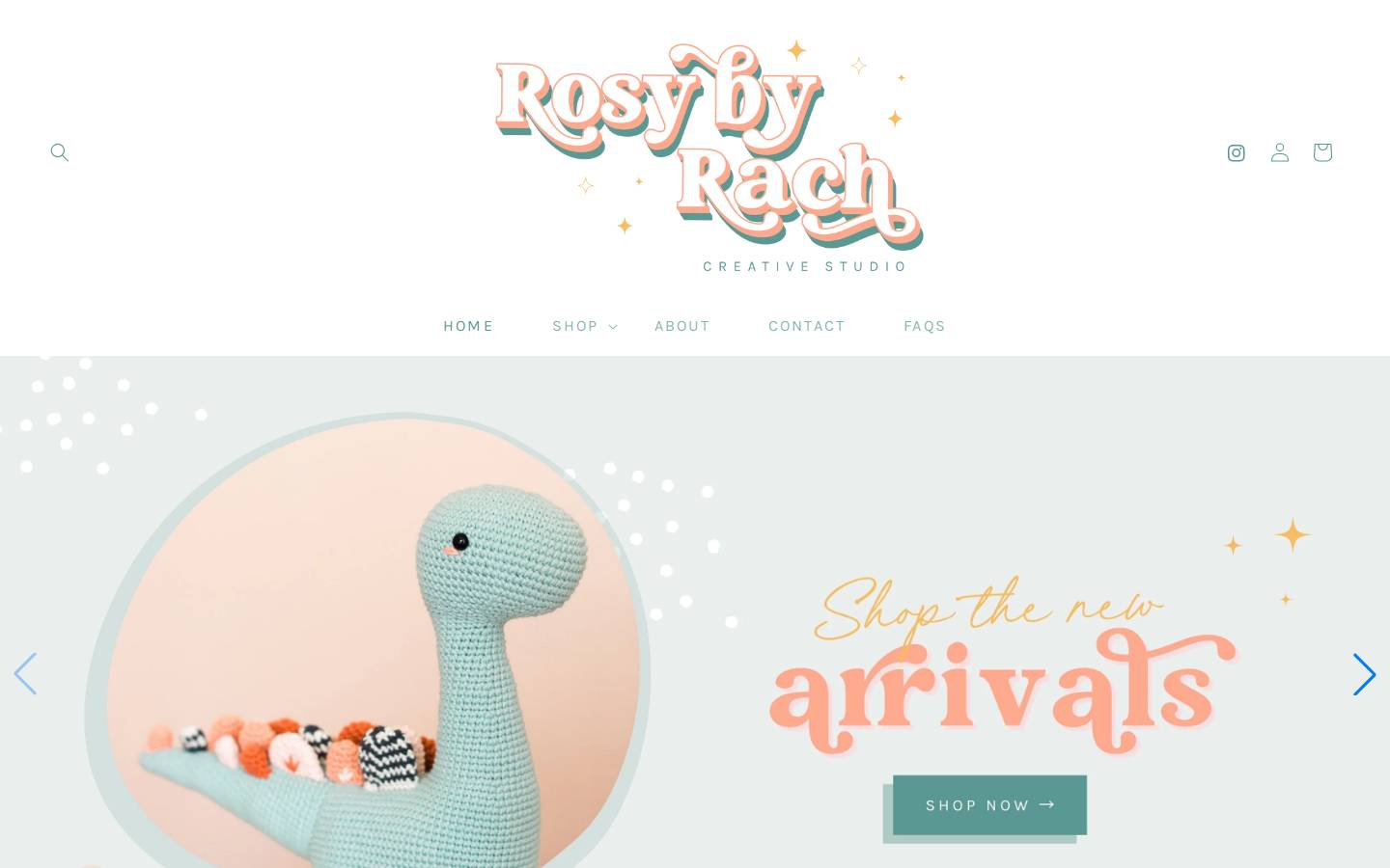 rosybyrach.com homepage screenshot