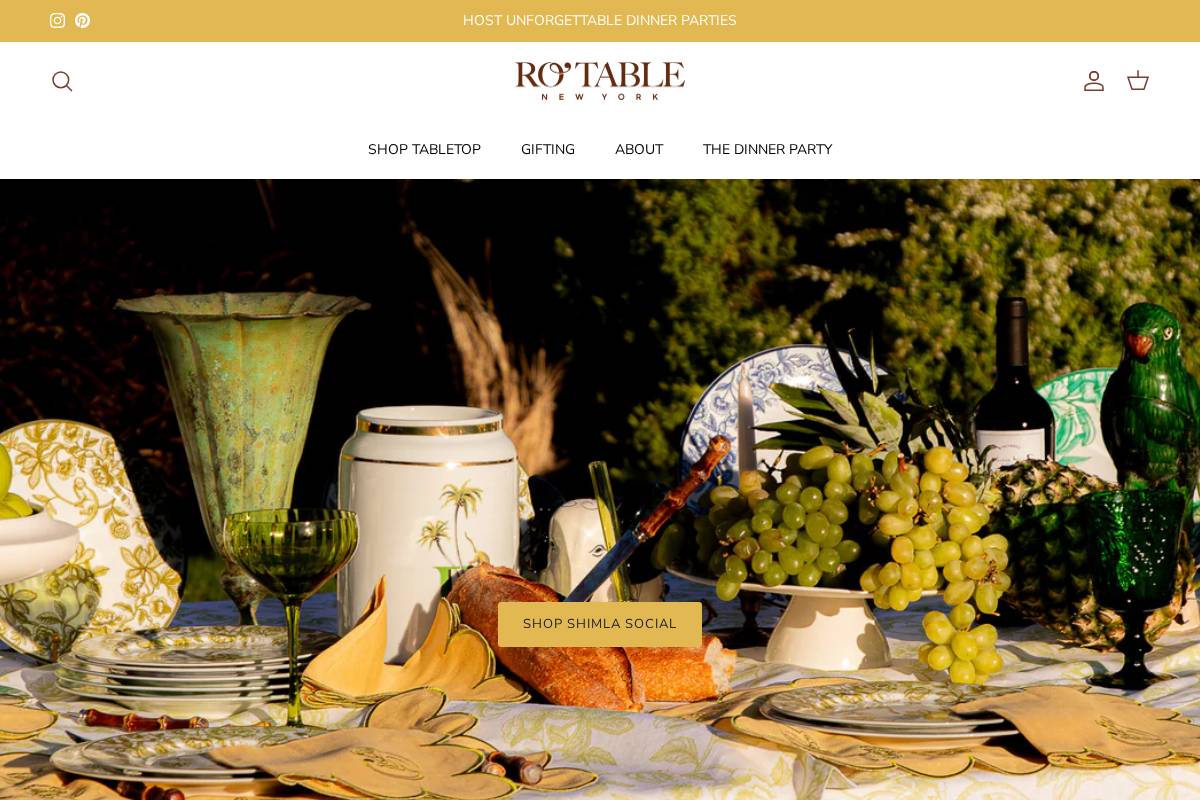 rotablenyc.com homepage screenshot
