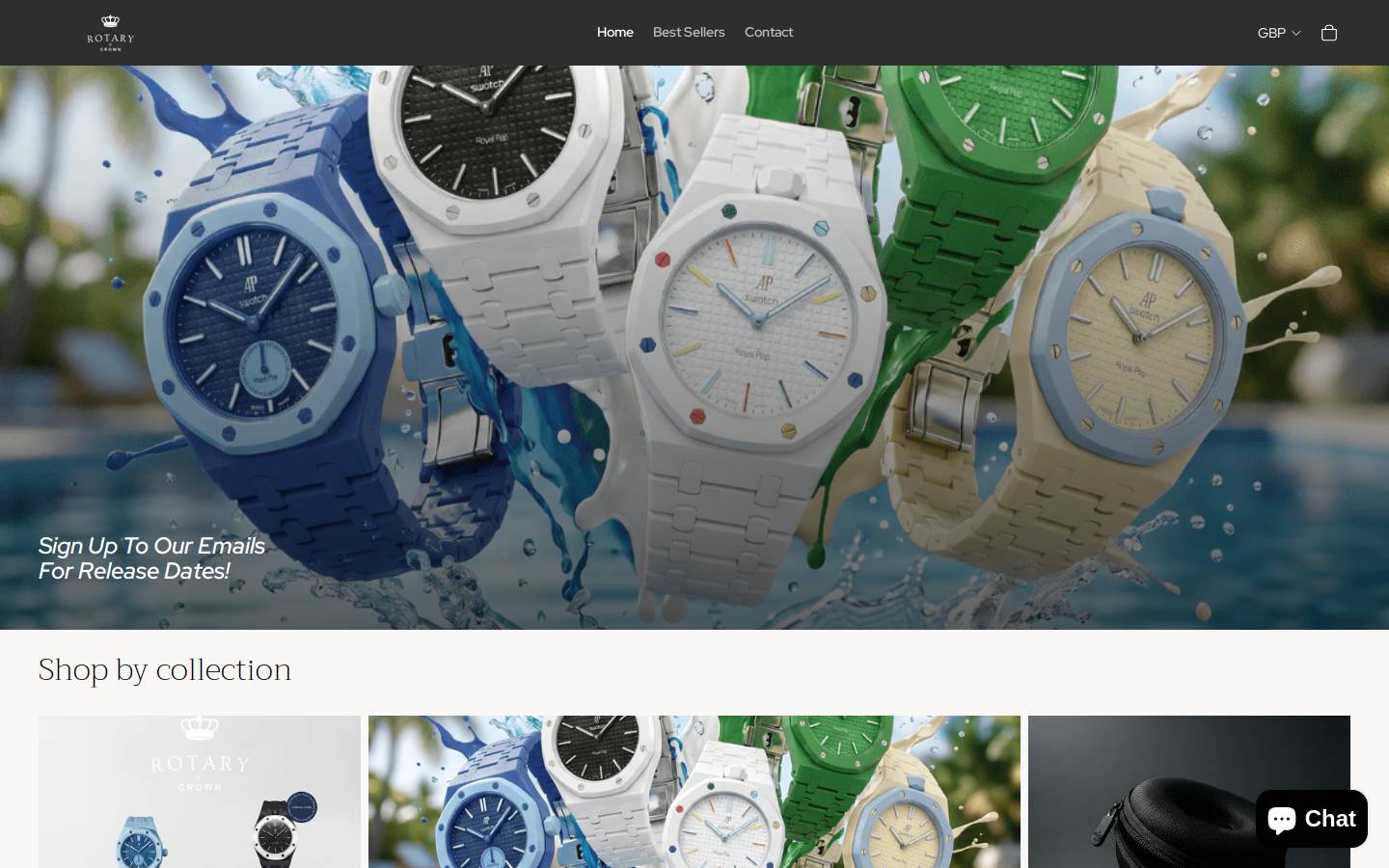 rotaryandcrown.com homepage screenshot