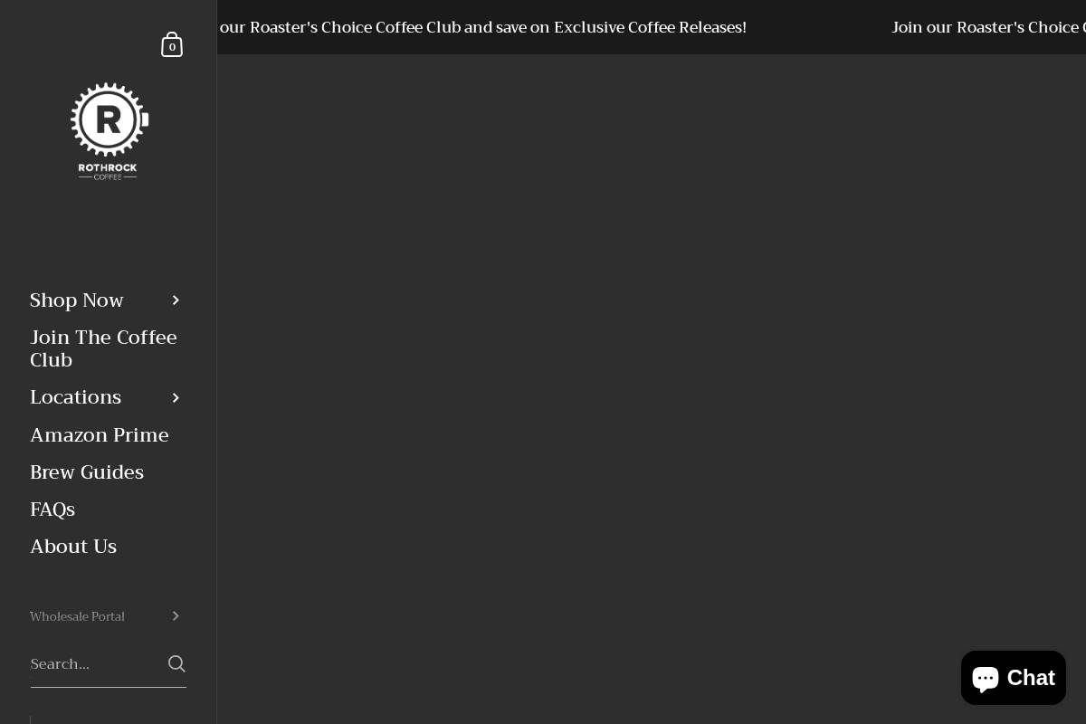 rothrockcoffee.com homepage screenshot