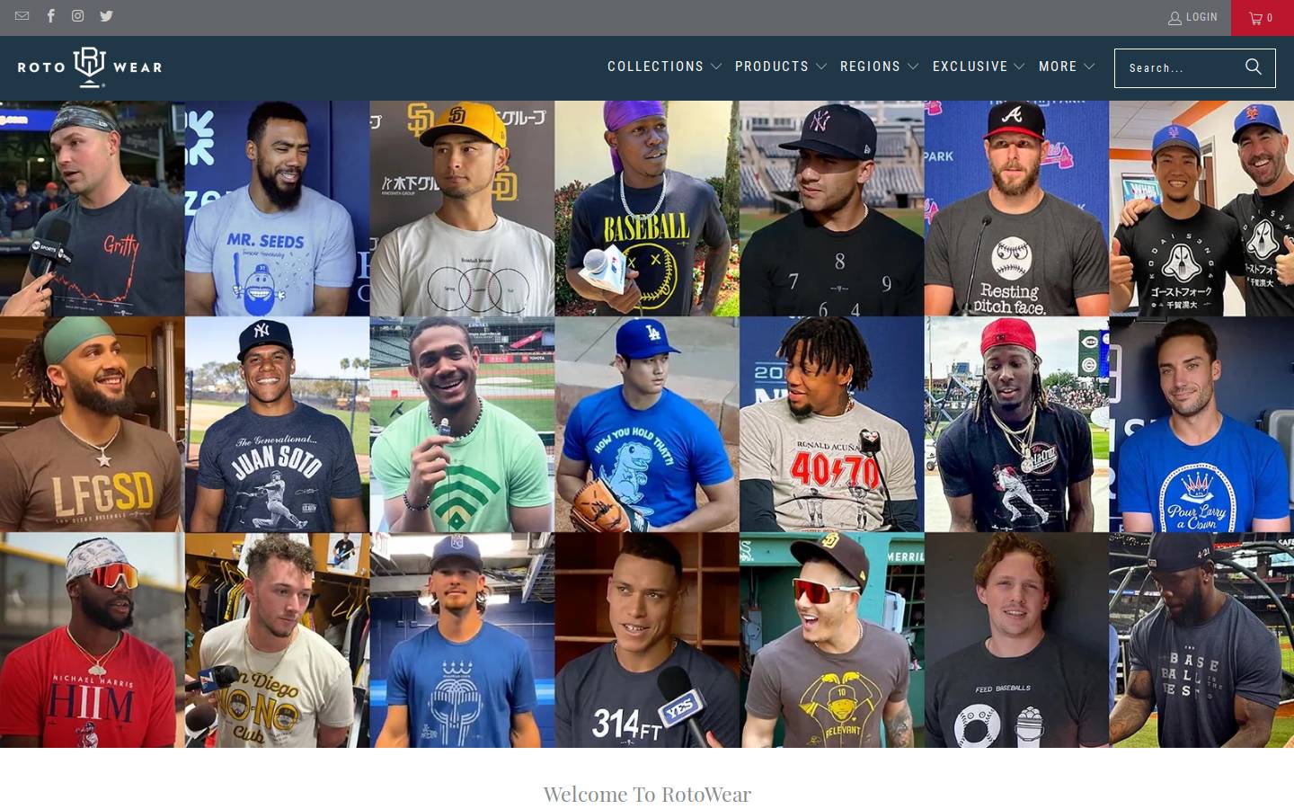 rotowear.com homepage screenshot