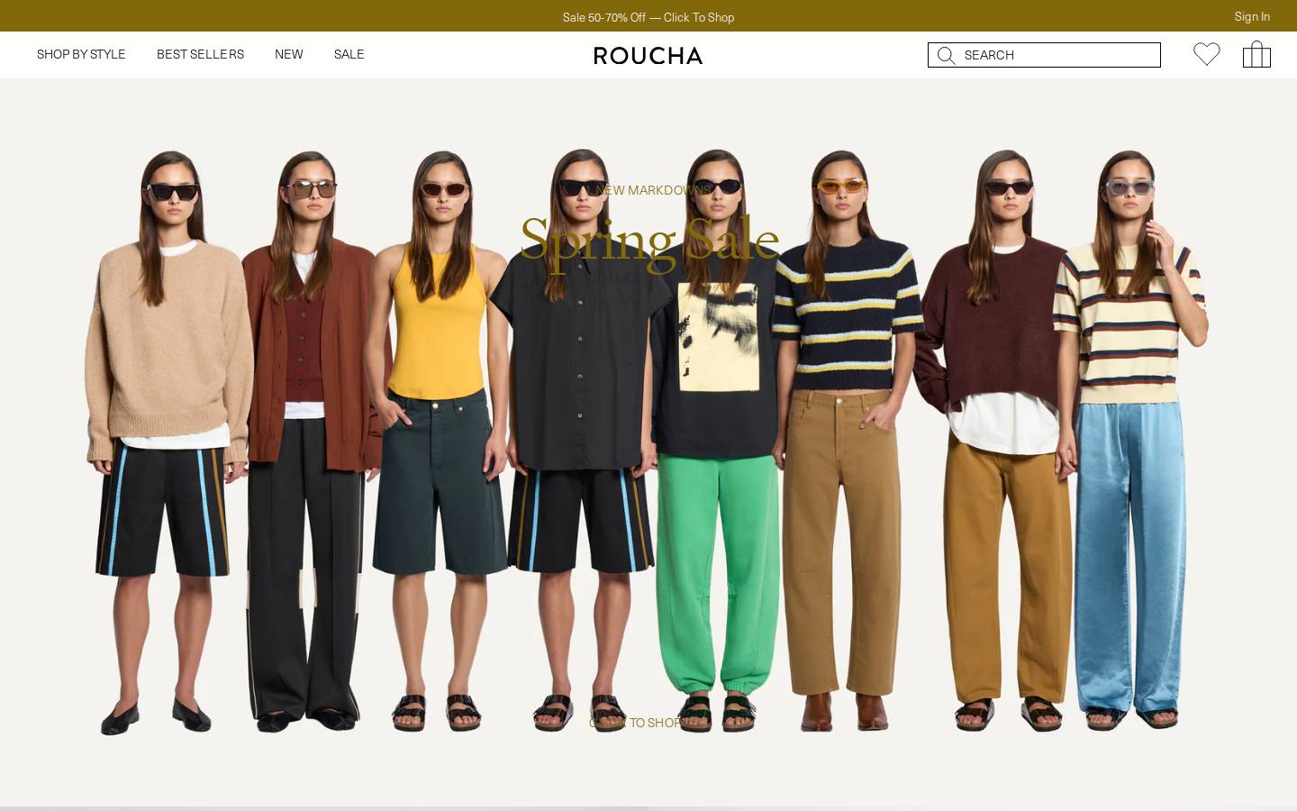 Roucha homepage screenshot