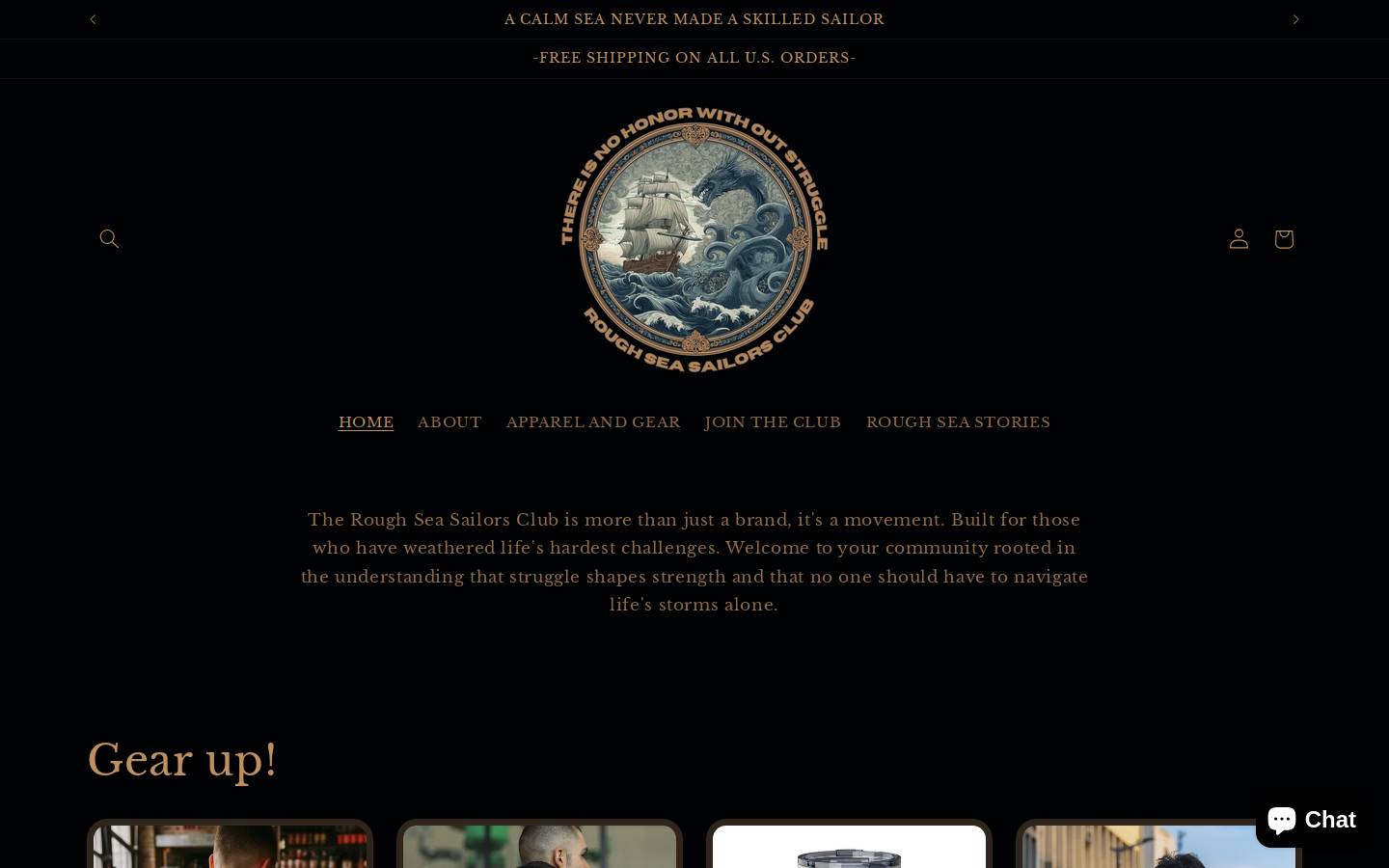 roughseasailorsclub.com homepage screenshot