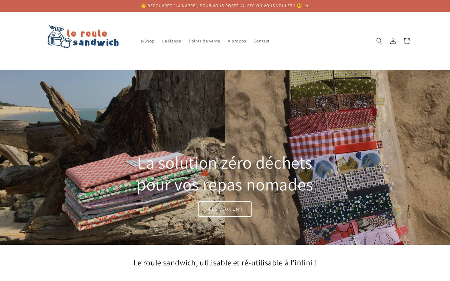 roulesandwich.com homepage screenshot