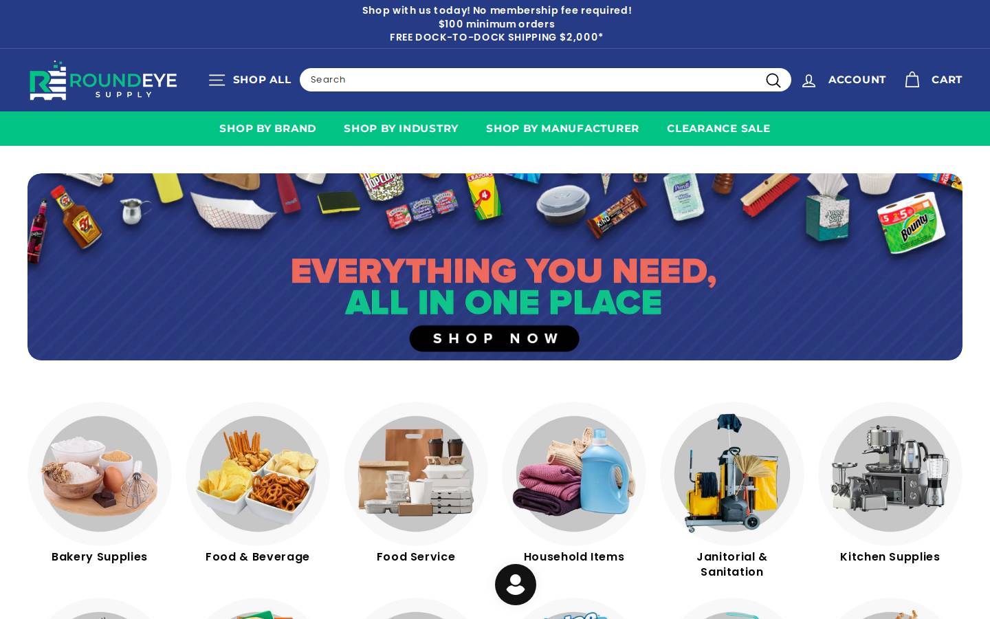 Round Eye Supply homepage screenshot